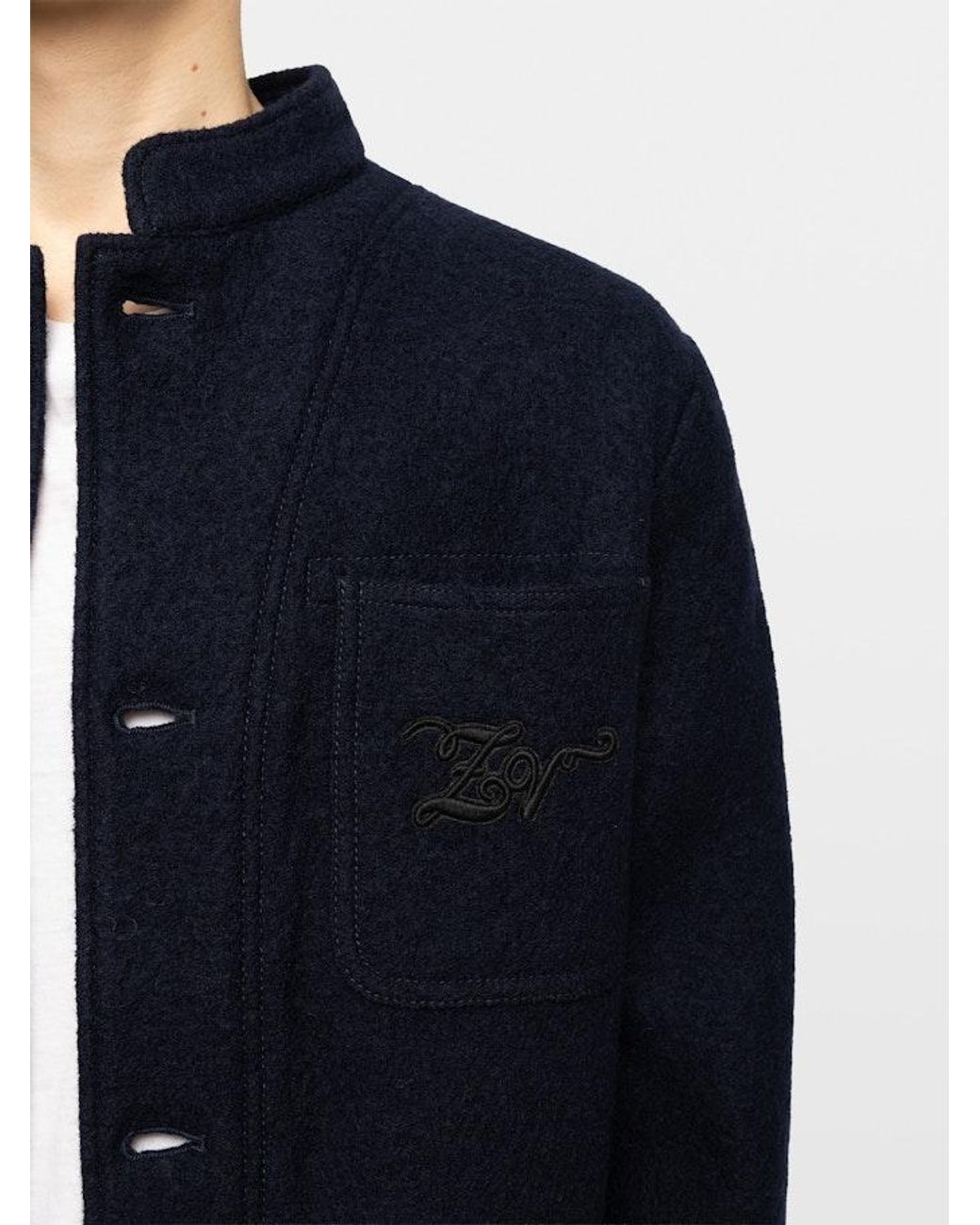 Zadig & Voltaire Blue Venezia Jacket 100% Wool for men