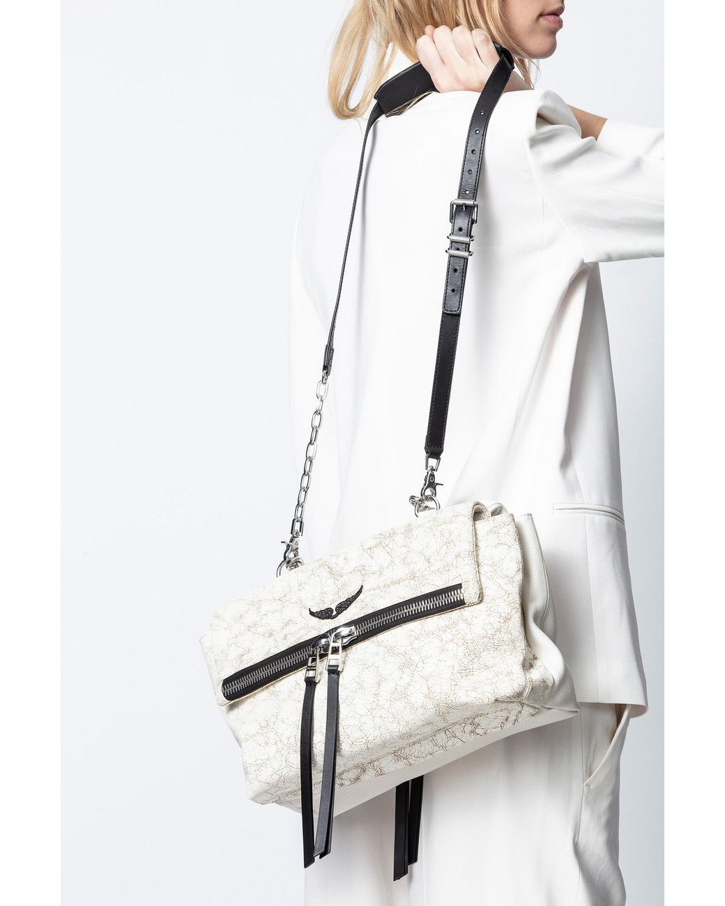 Twin's Zip Bag Zadig & Voltaire en coloris Blanc | Lyst