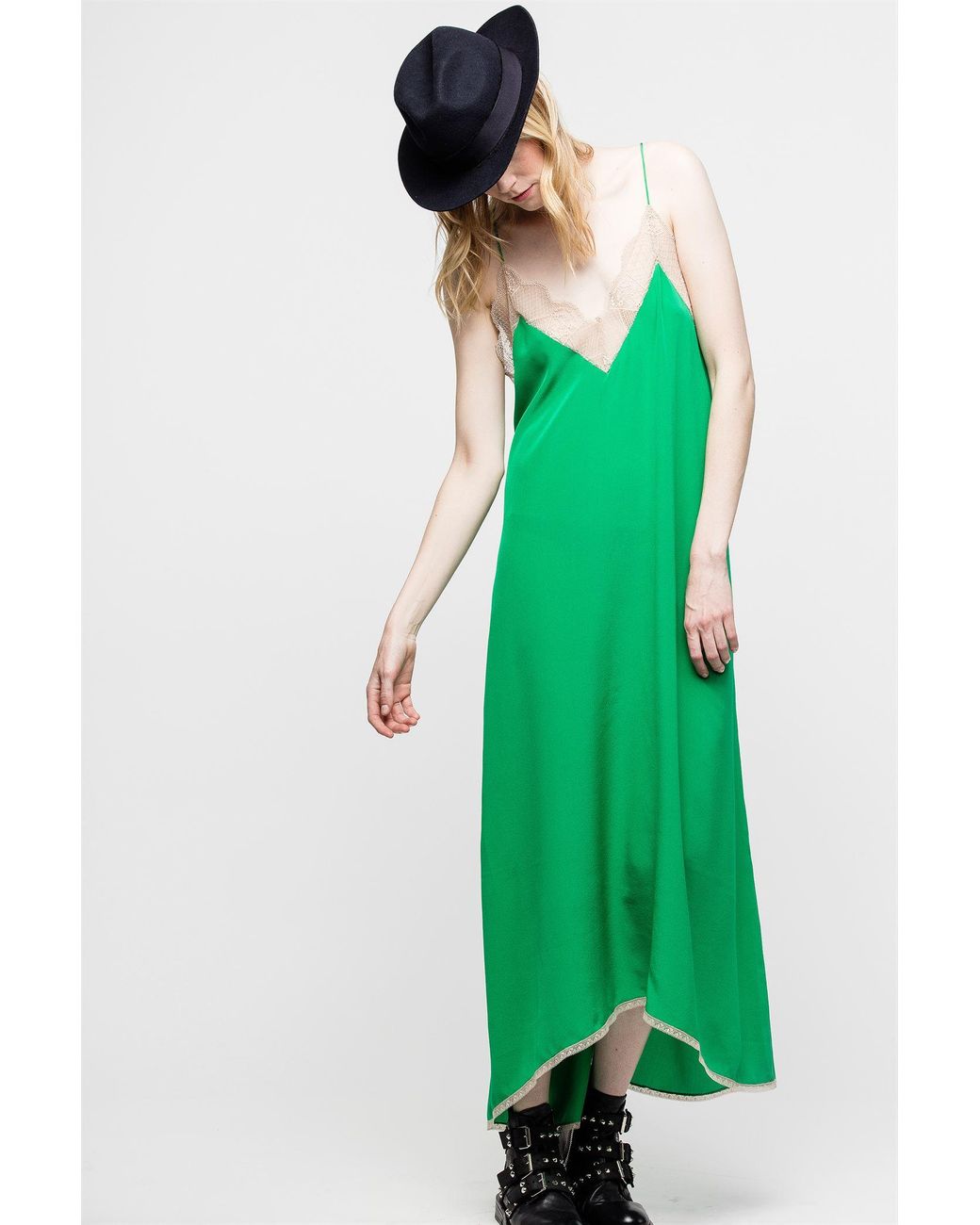 Zadig & Voltaire Risty Dress in Green | Lyst