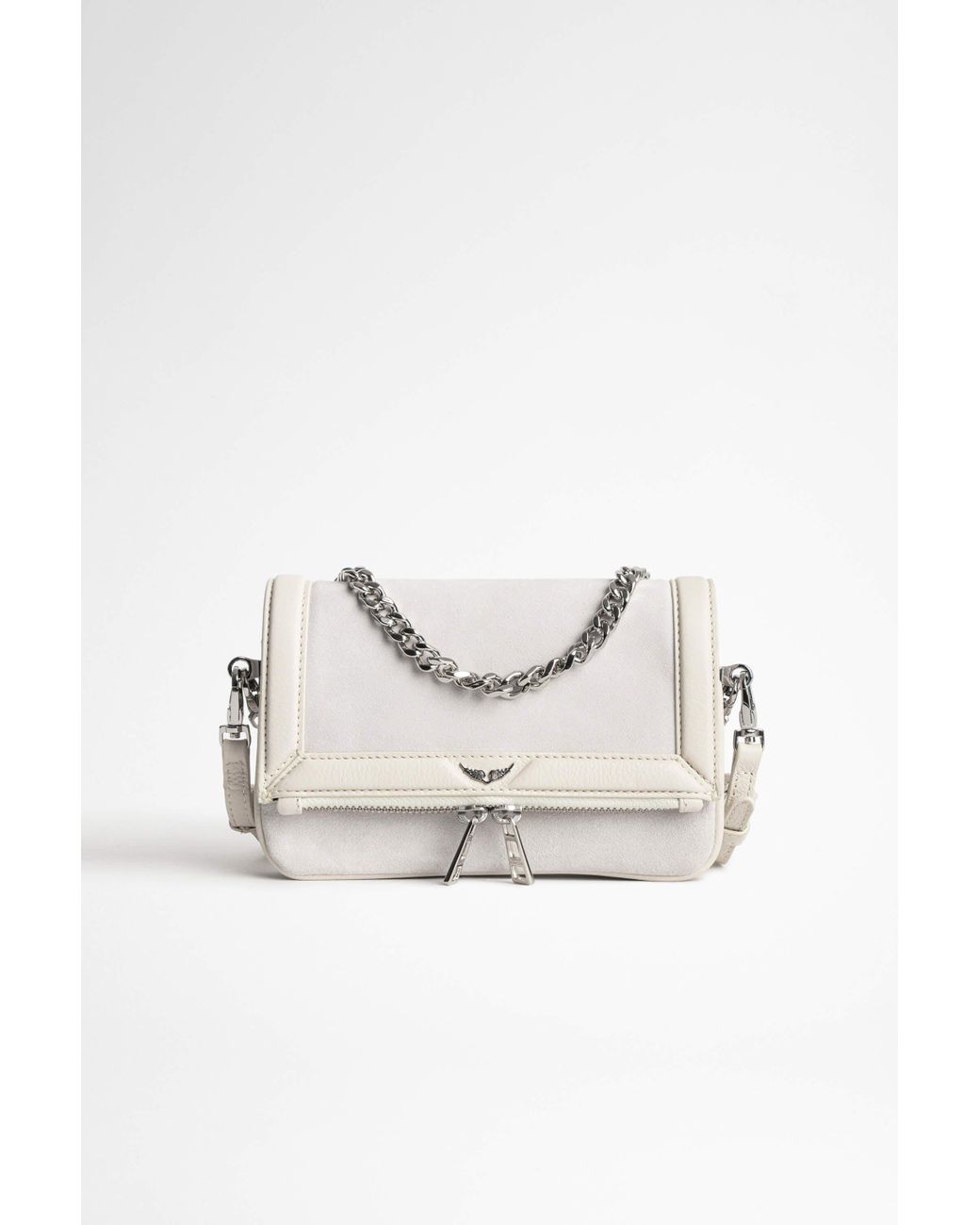 Zadig & Voltaire Rock Nano Novel Bag in White Lyst