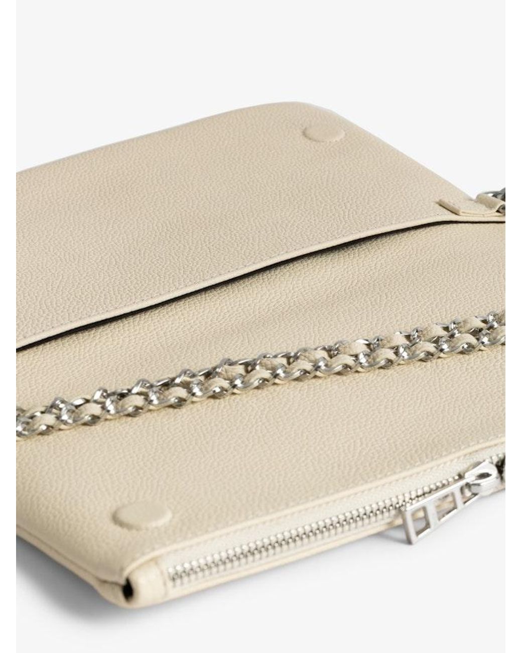 Zadig & Voltaire Pink Rock Bloomy Clutch