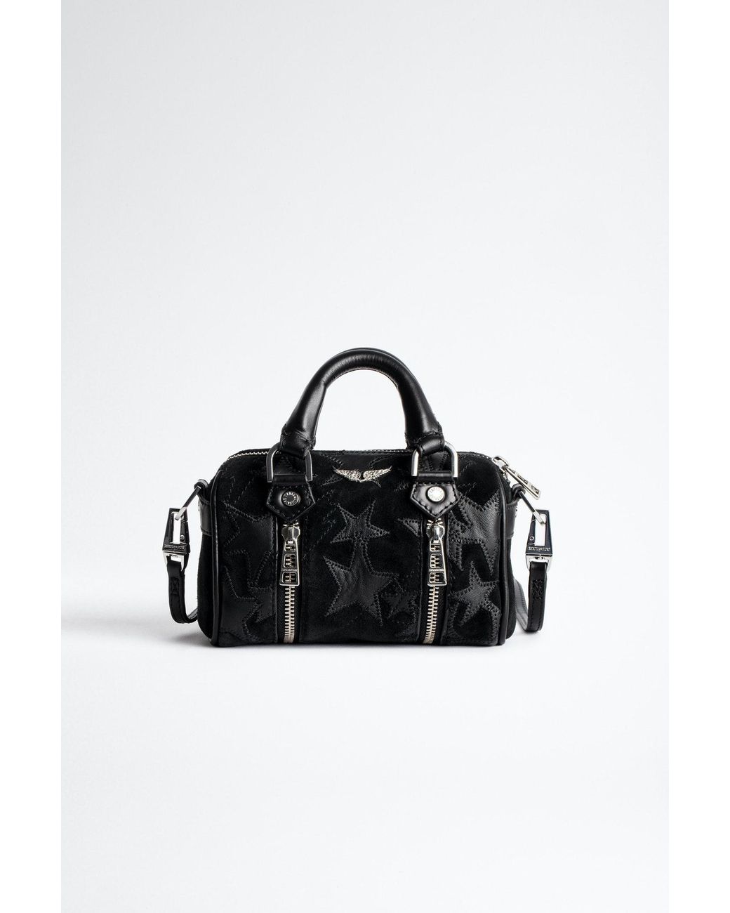 Zadig & Voltaire Sunny Nano Patchwork Bag in Black | Lyst UK