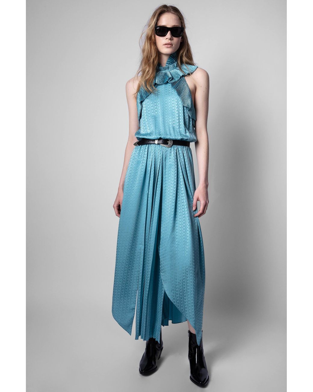 zadig and voltaire blue dress
