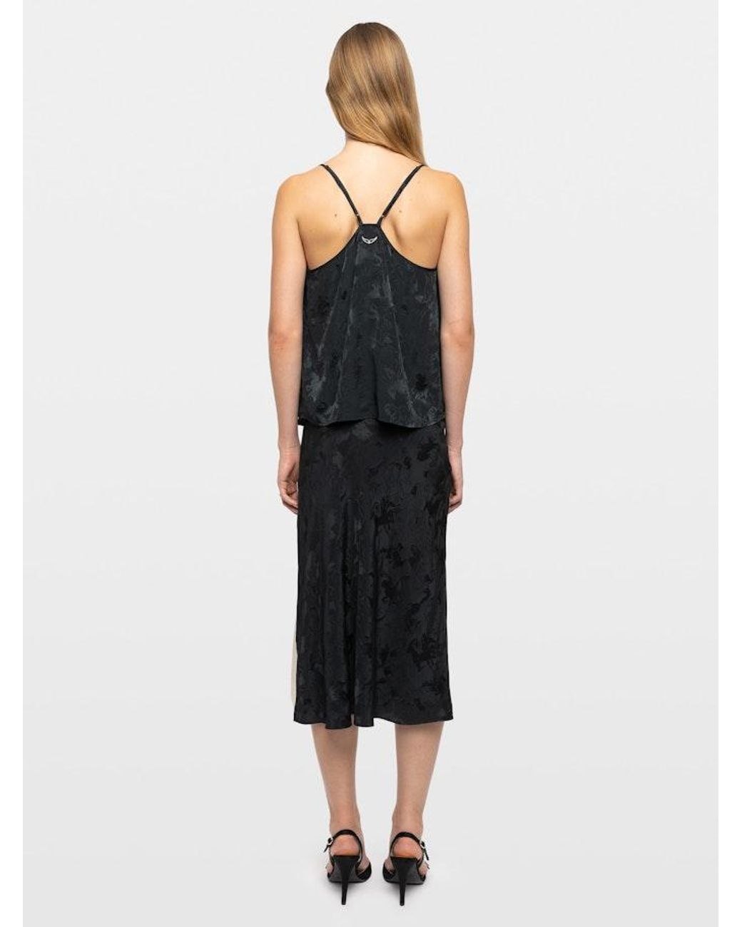 Zadig & Voltaire Black Jayla Skirt 100% Silk