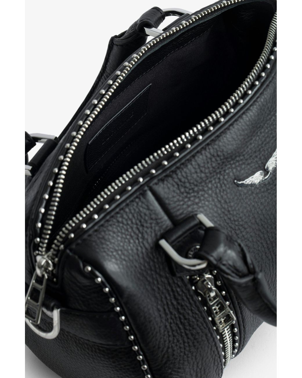 Zadig u0026 Voltaire Sunny Xs Studs Bag in Black | Lyst UK