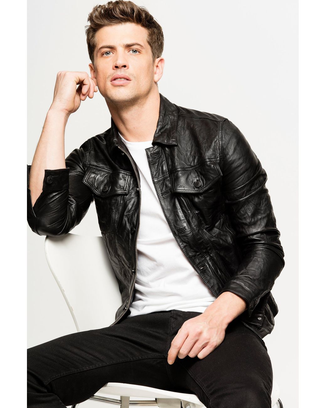 zadig voltaire leather jacket