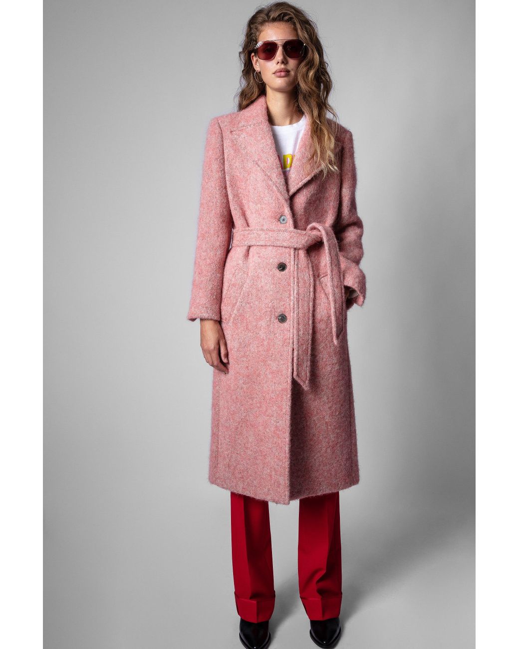 Manteau monaco Zadig & Voltaire en coloris Rose | Lyst