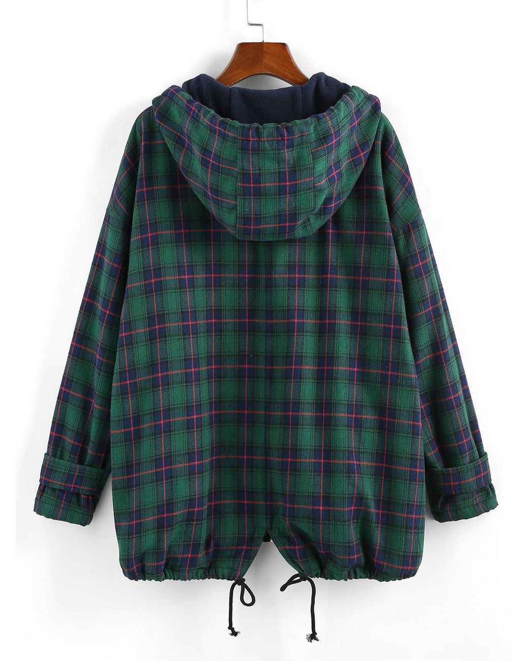 flannel hoodie zaful