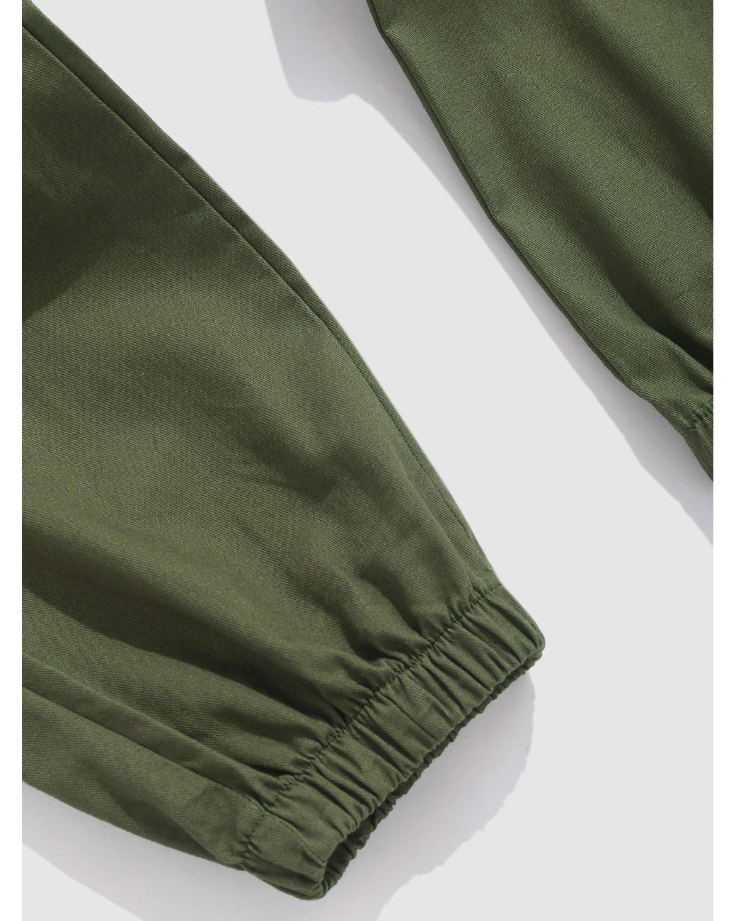 Zaful Streetwear Solid Color Multi-pockets Design Techwear Beam Feet  Drawstring Cargo Pants in Green for Men | Lyst UK
