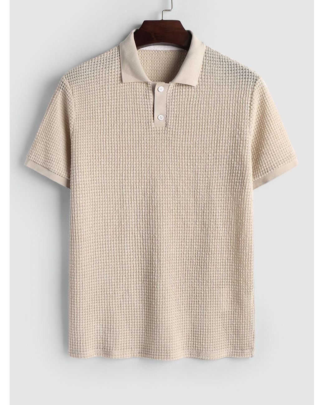 T-shirt polo tricoté evidé en jacquard à manches courtes Zaful pour homme  en coloris Neutre | Lyst