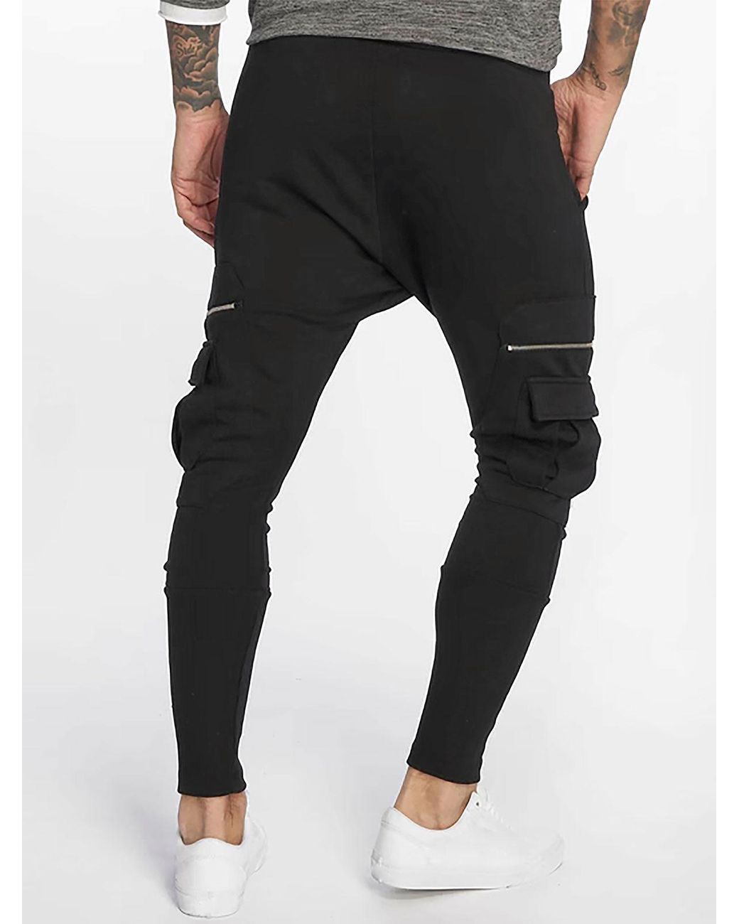 Zaful Synthetic Solid Color Cargo jogger Pants in Black for Men | Lyst