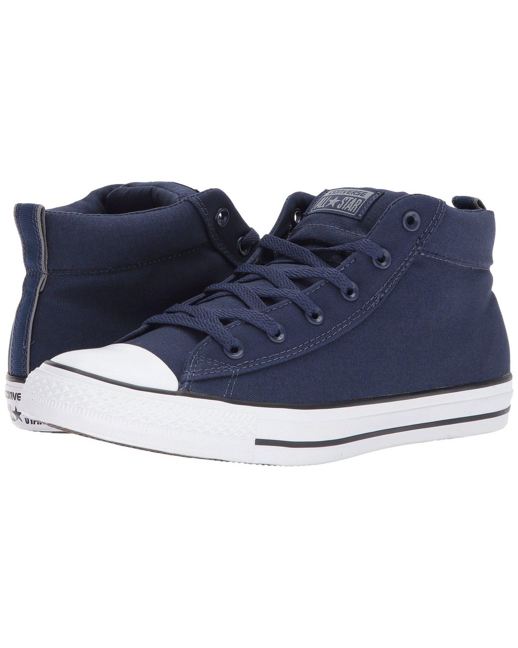 Converse mid best sale blue