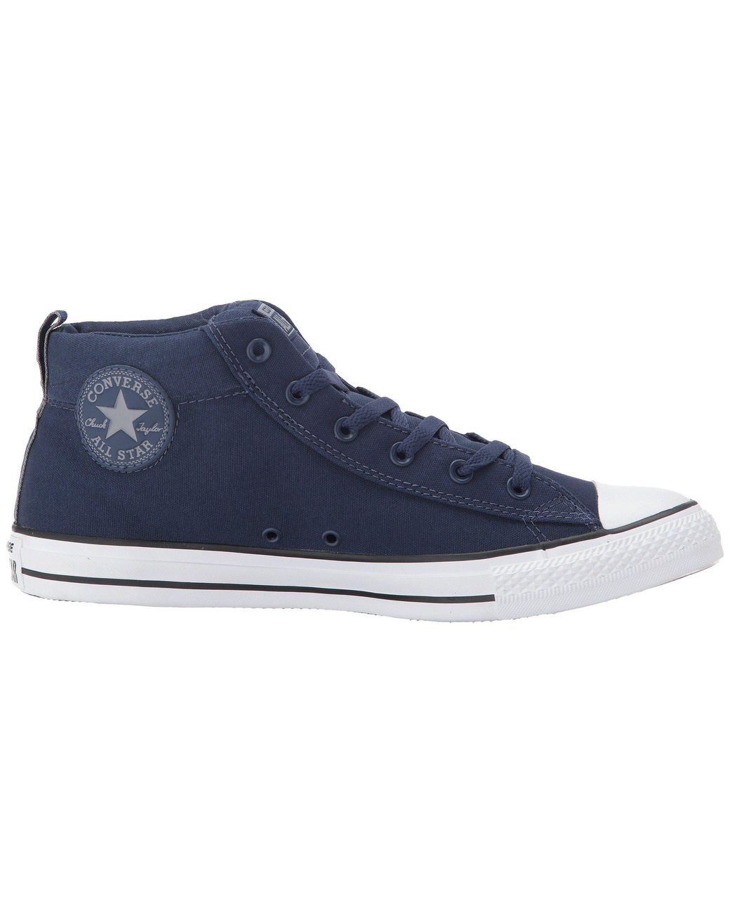 Converse Canvas Chuck Taylor All Star Street Mid in Midnight Navy/Cool Grey  (Blue) for Men | Lyst