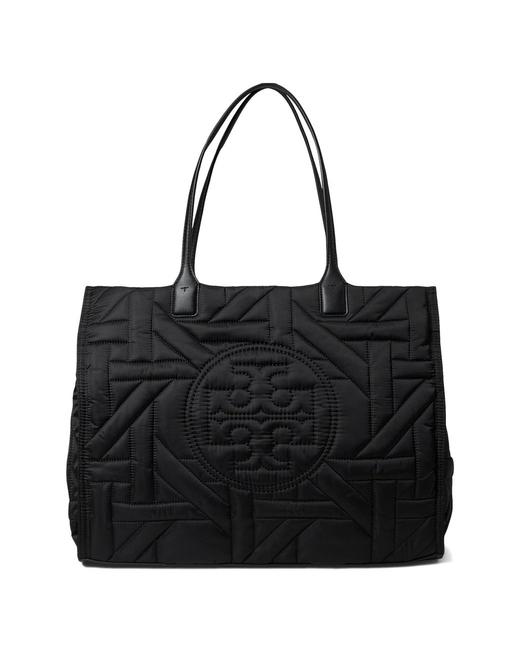Tory Burch Ella Basket Weave Tote in Black Lyst