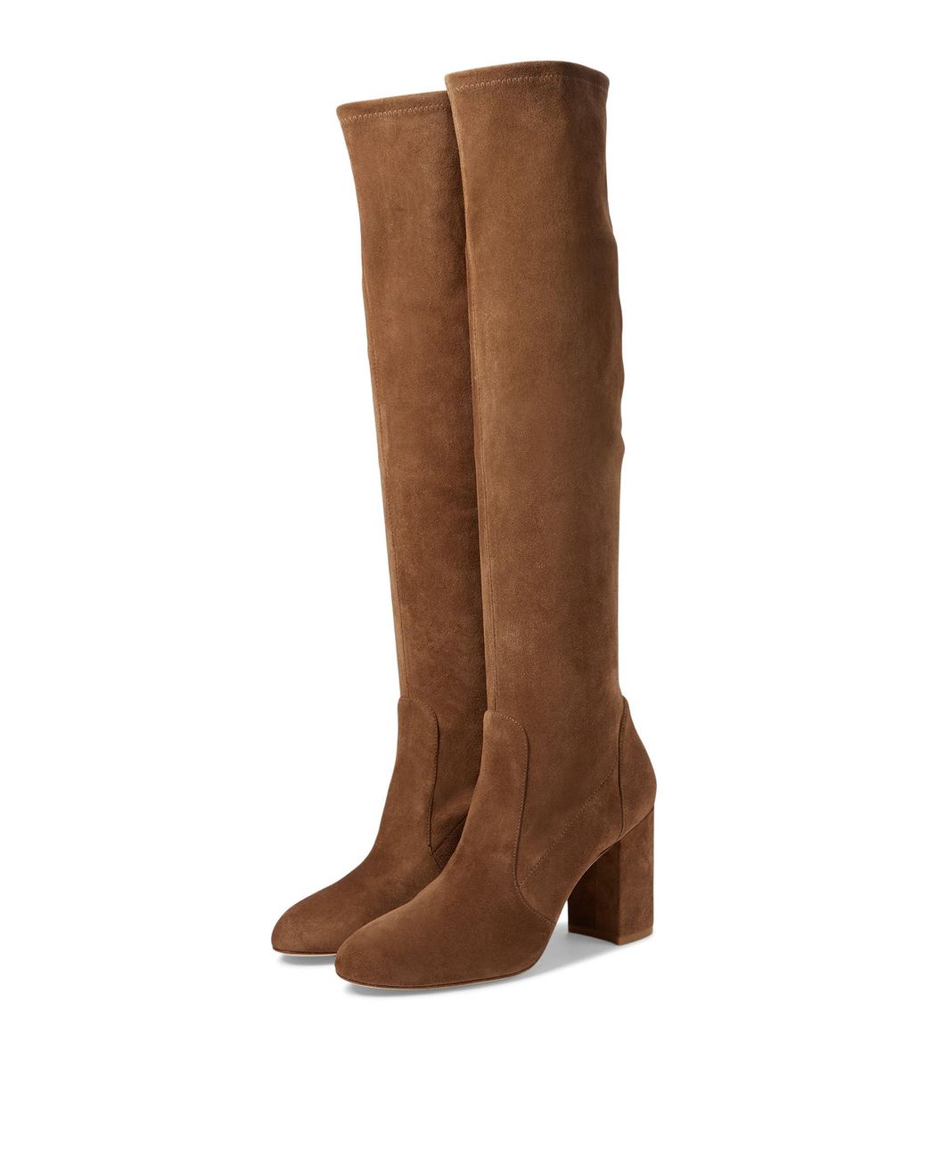 Stuart Weitzman Yuliana 85 Slouch Boots in Brown Lyst