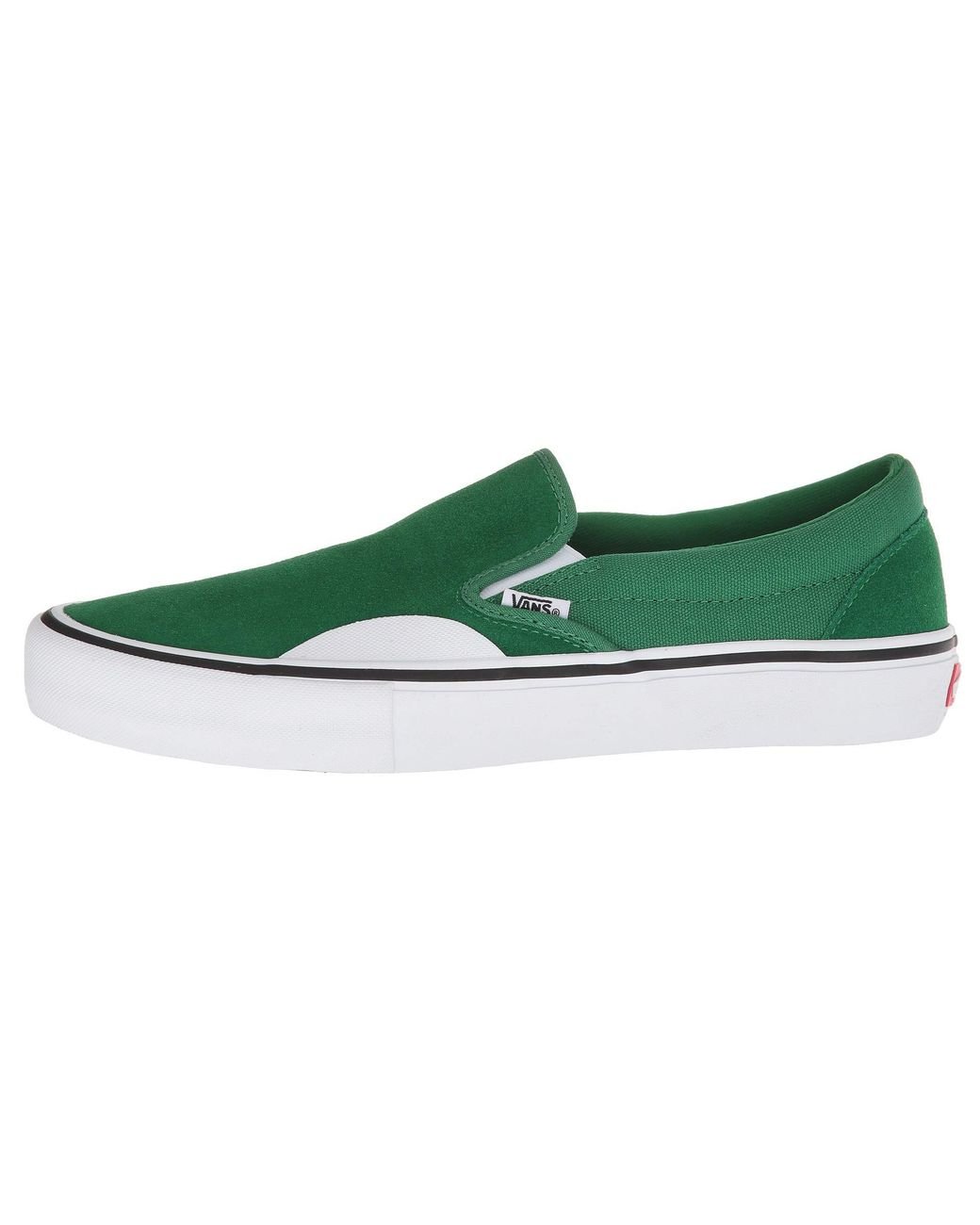 Vans Slip-on Pro (white/white) Men's Skate Shoes in Green for Men | Lyst