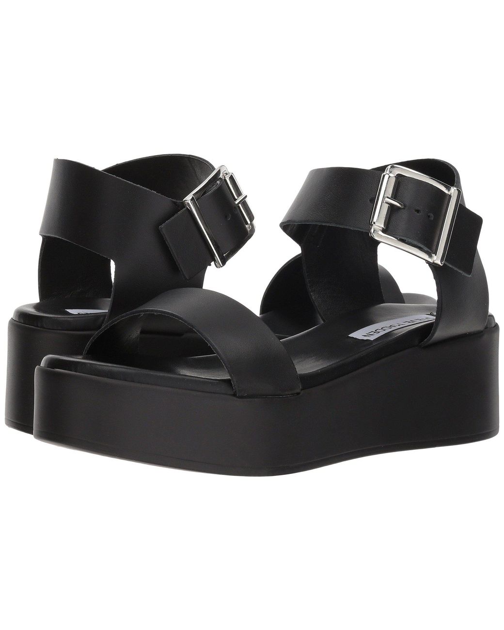 Steve madden eastside black leather clearance
