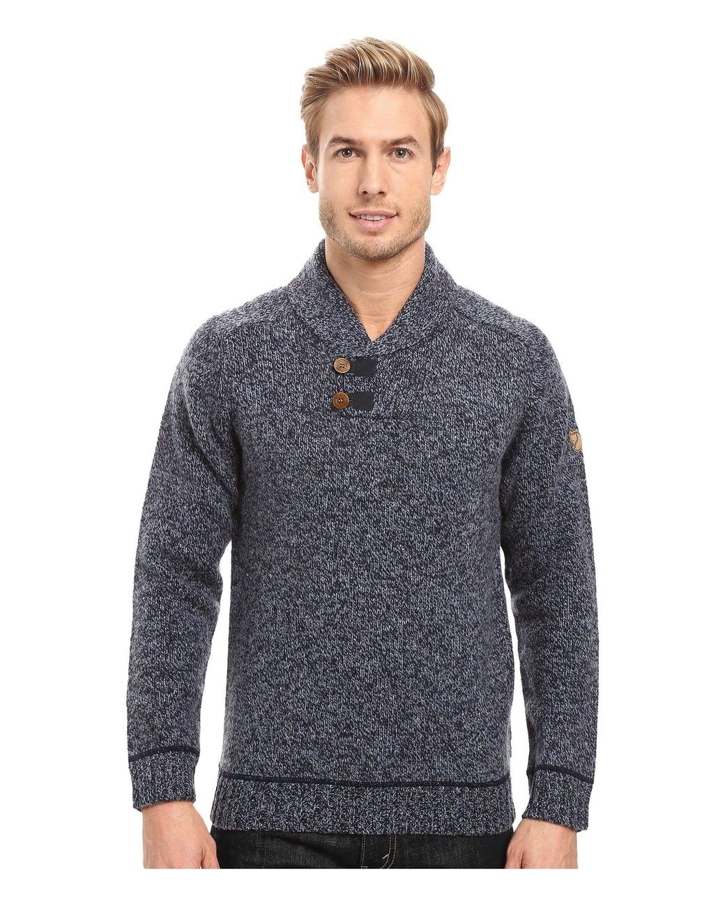Fjallraven Wool Lada Sweater in Navy (Blue) for Men Lyst