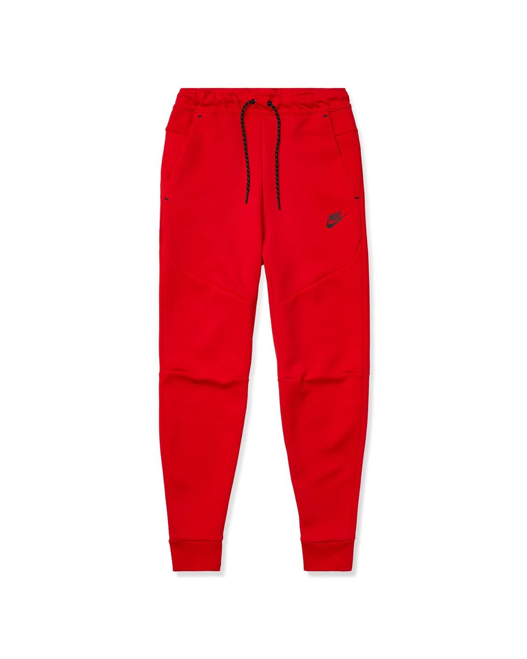 Uitschakelen Stereotype zeker Nike Sportswear Tech Fleece Pants in Red for Men | Lyst