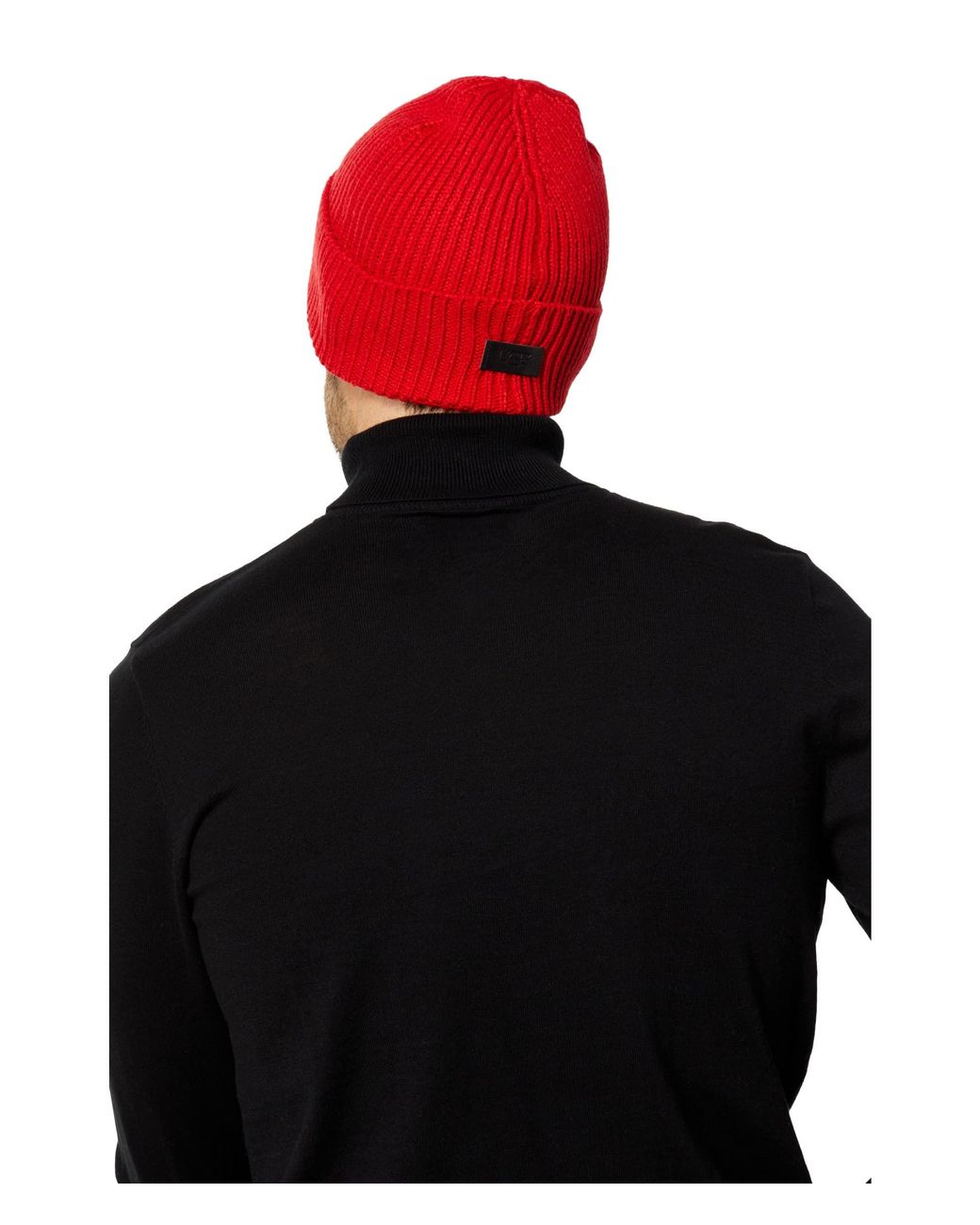 UGG Wide Cuff Rib Hat in Black for Men | Lyst