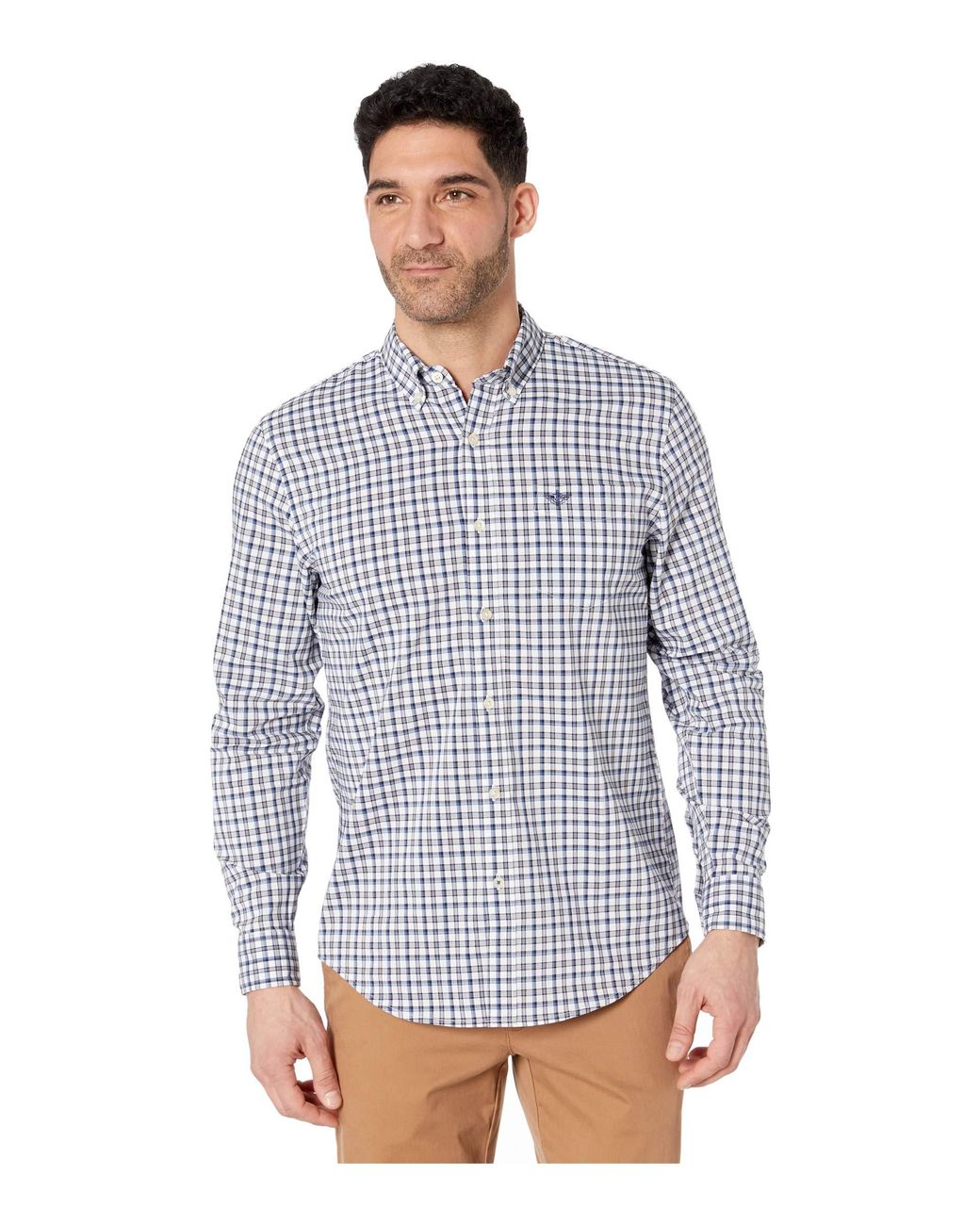 Dockers Cotton Long Sleeve Stretch Woven Shirt in White for Men Lyst