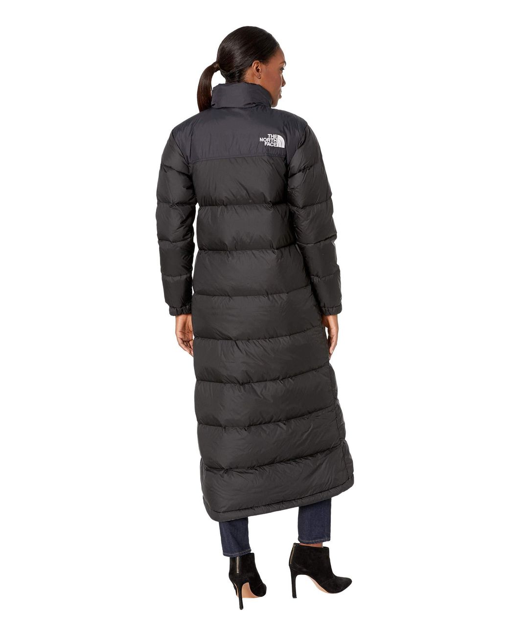 The North Face Nuptse Duster (tnf Black) Women's Coat | Lyst