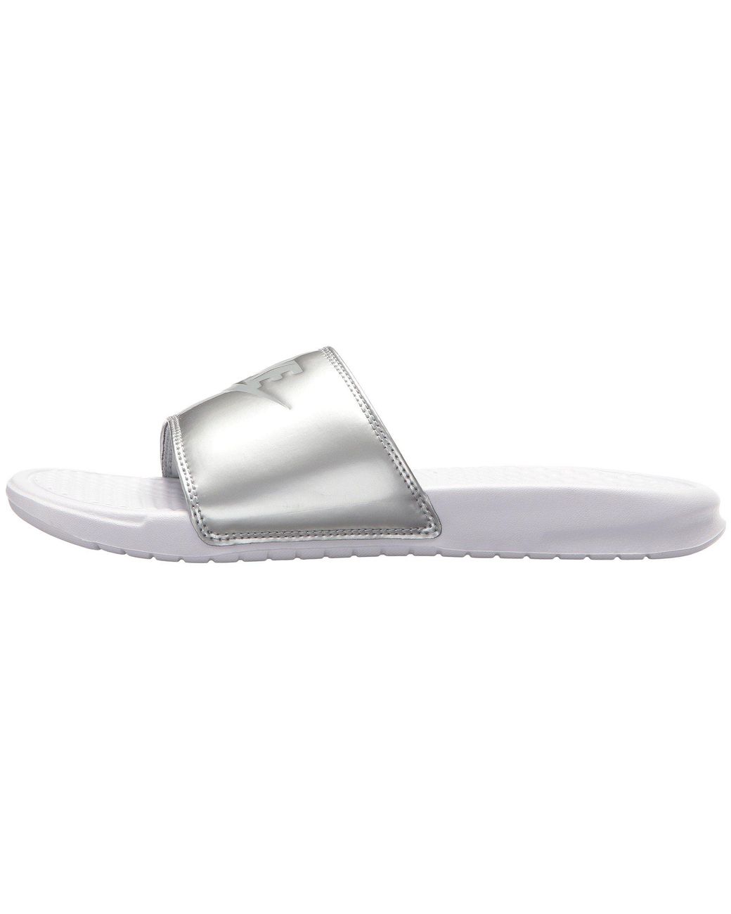 Nike Synthetic Benassi Jdi Slide (particle Rose/metallic Silver) Women's  Sandals | Lyst