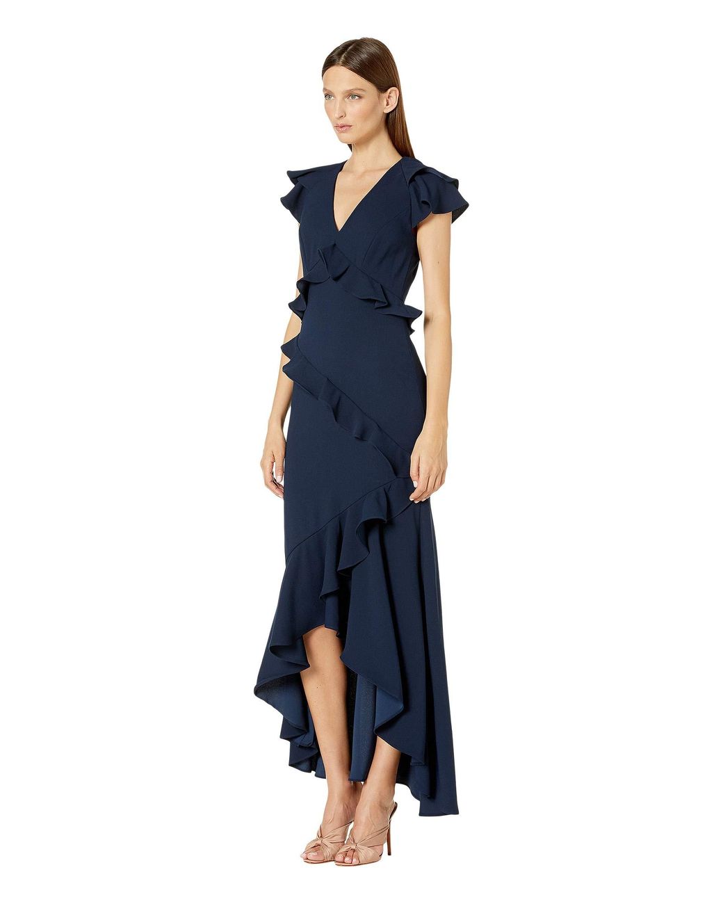 Ml monique lhuillier top high low dress