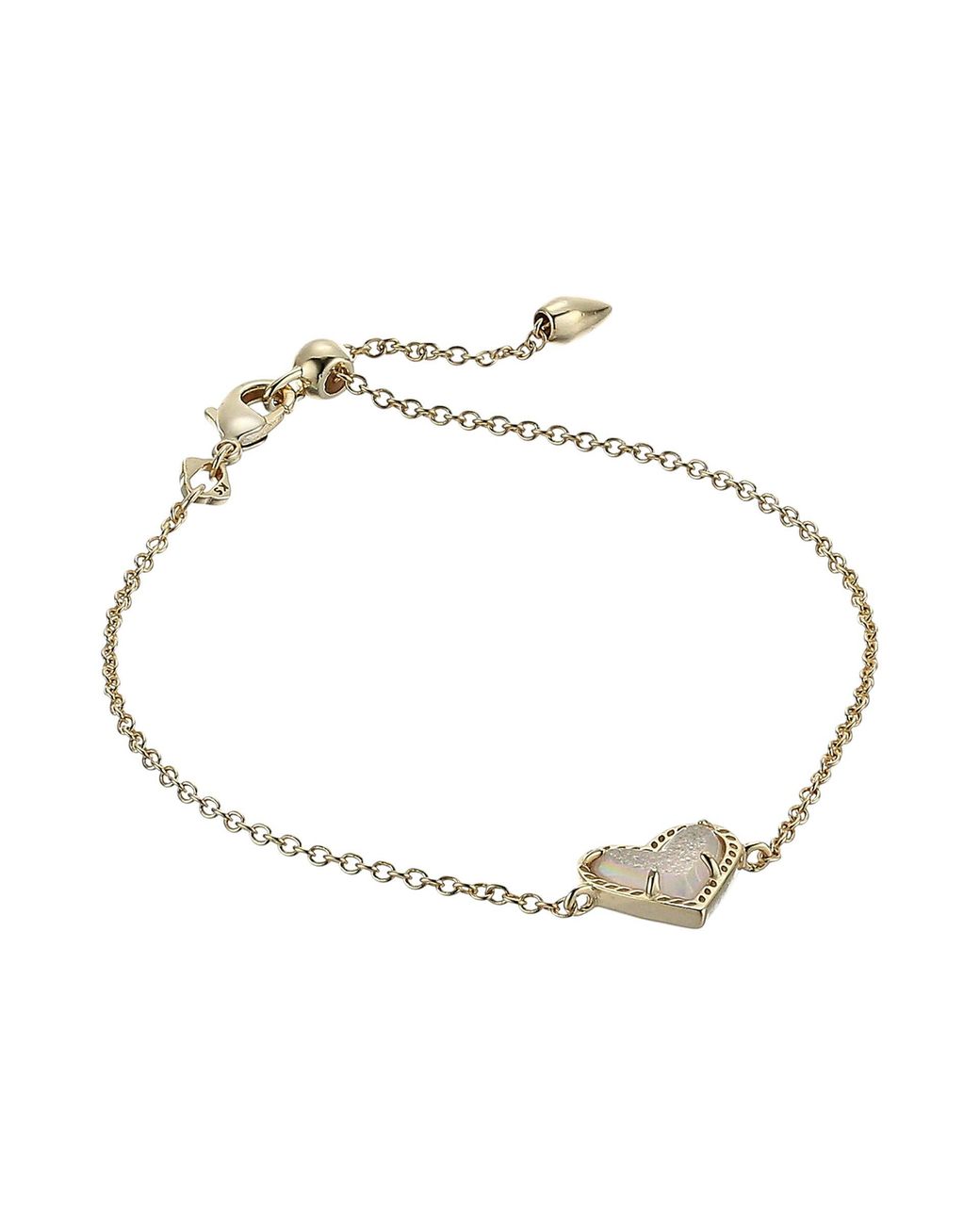 Kendra Scott Ari Heart Delicate Chain Bracelet in Gold (Metallic) Lyst