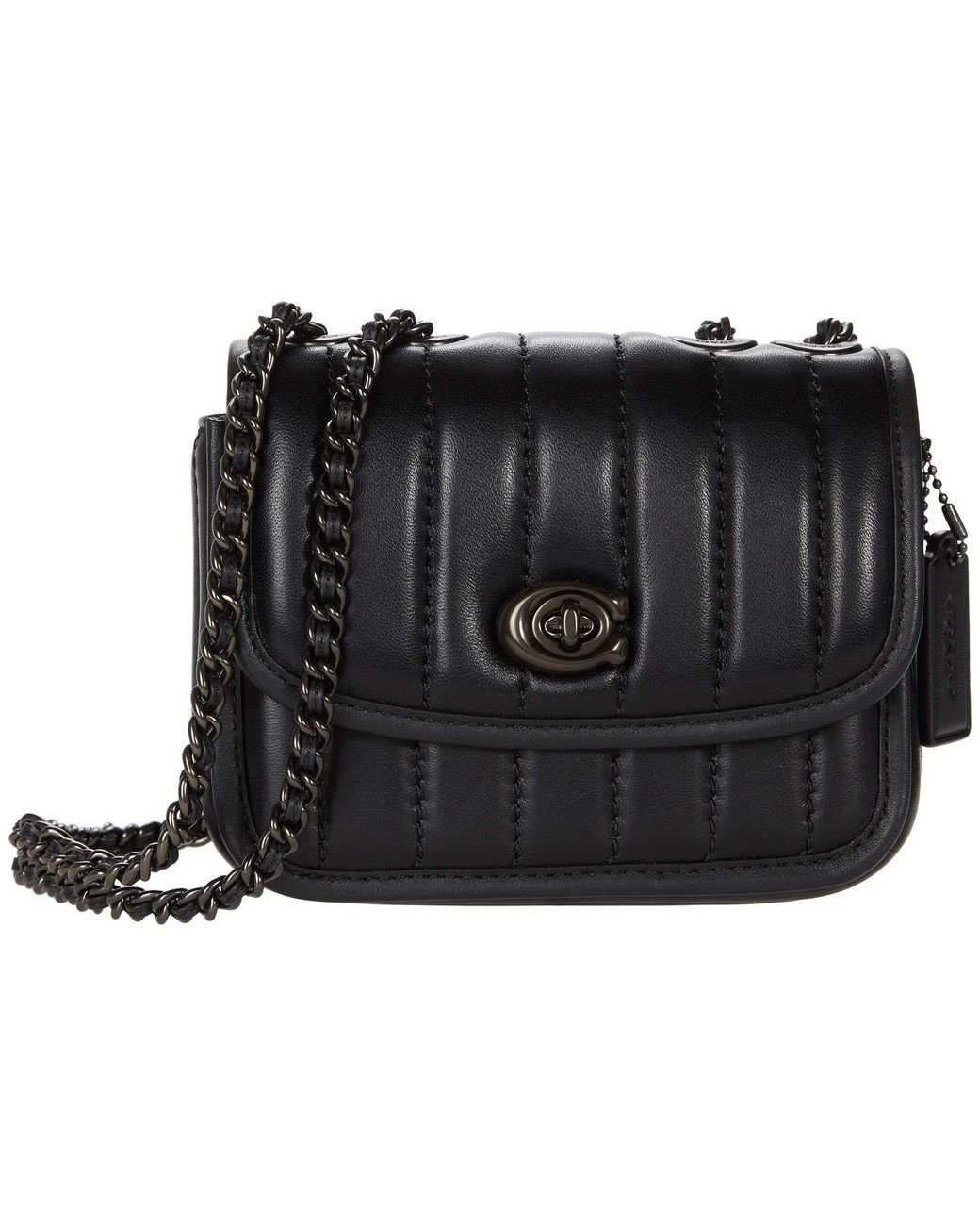 coach quilted belt bag