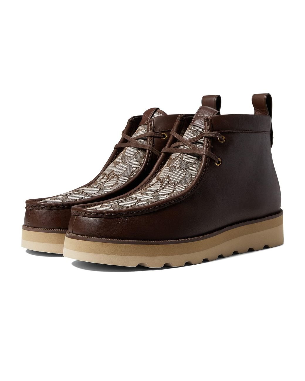 COACH Signature Chukka Boot in Brown for Men Lyst