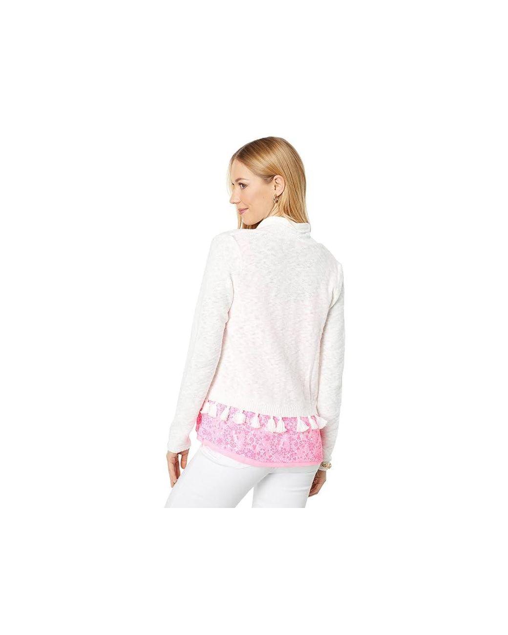 Lilly pulitzer white cardigan hotsell