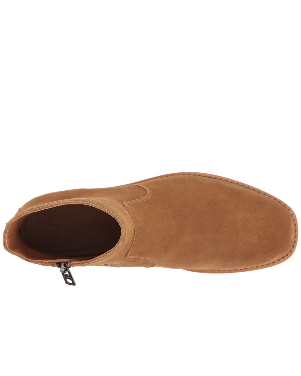 COACH West Suede Zip Boot (camel) Men's Zip Boots in Brown for Men | Lyst