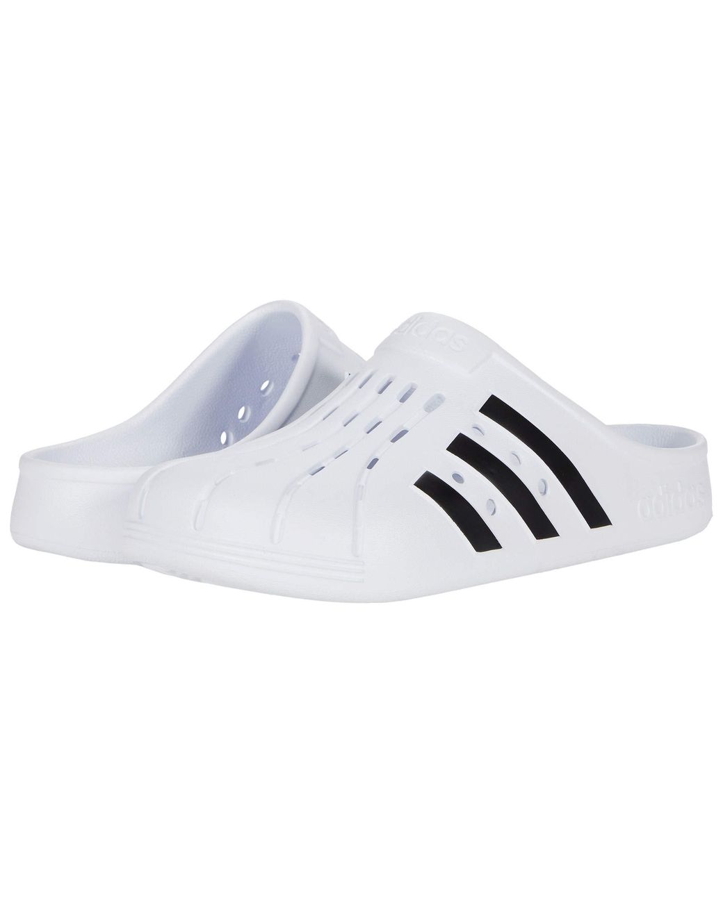 adidas Synthetic Adilette Clog in White - Lyst