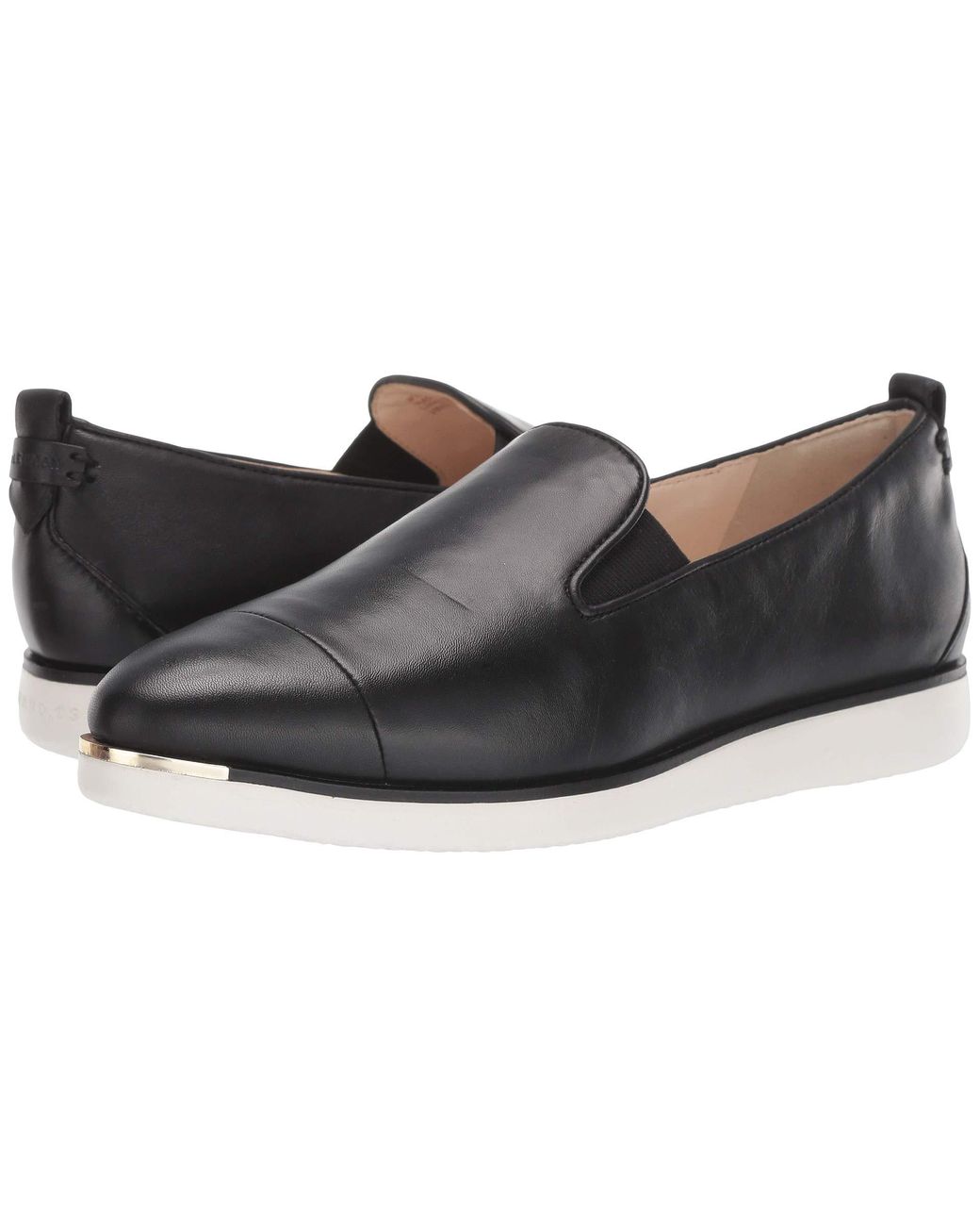 Cole Haan Leather Grand Ambition Slip-on Sneaker in Black - Lyst