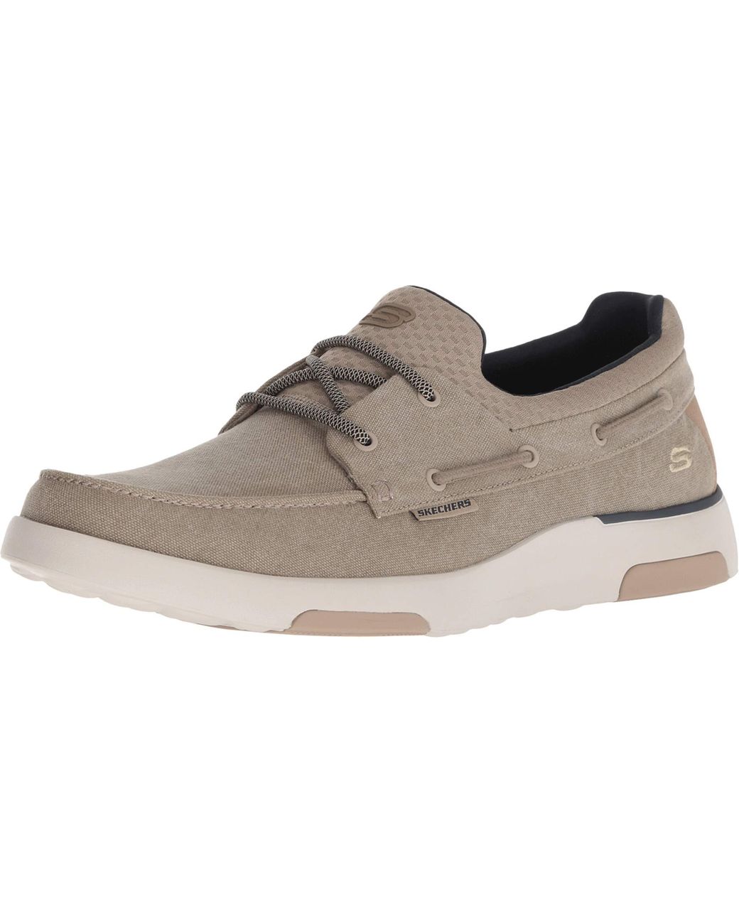 Skechers Canvas Bellinger - Garmo in Taupe (Brown) for Men | Lyst