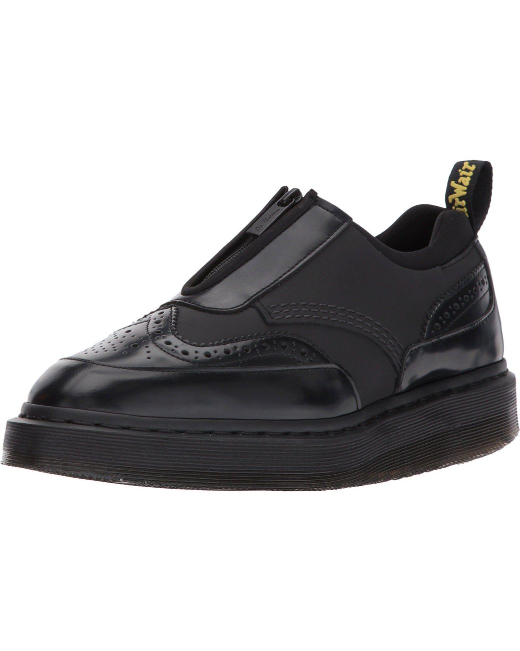 Dr. Martens Resnik Zip Brogue in Black for Men Lyst