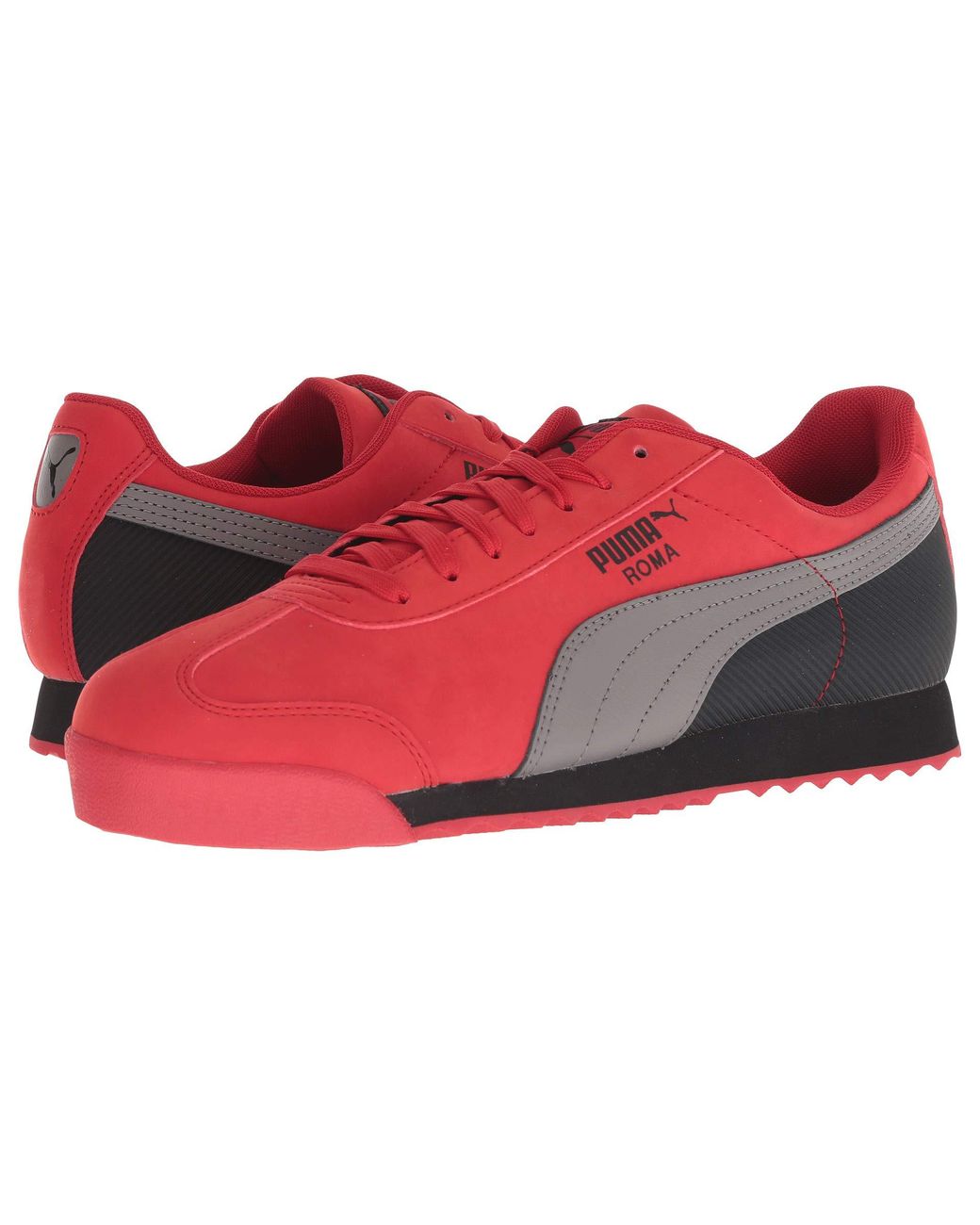 PUMA Roma Retro Nbk (ribbon Red/steel Gray/ Black) Shoes for Men | Lyst