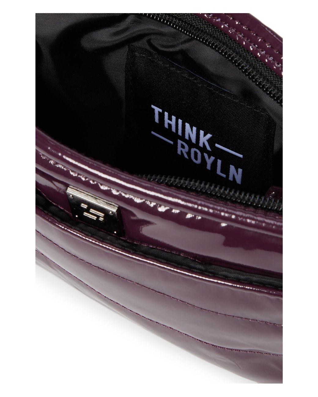 Think Royln Bum Bag Crossbody in Shiny Lavender