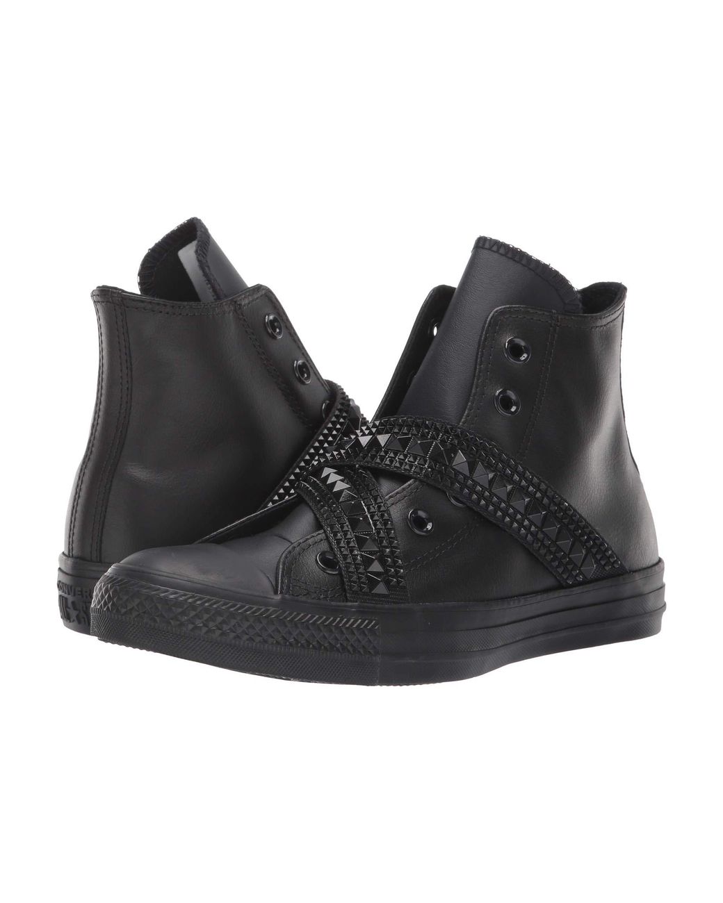 Converse Chuck Taylor All Star Punk Strap - Hi (black/black/black) Women's  Lace Up Casual Shoes | Lyst