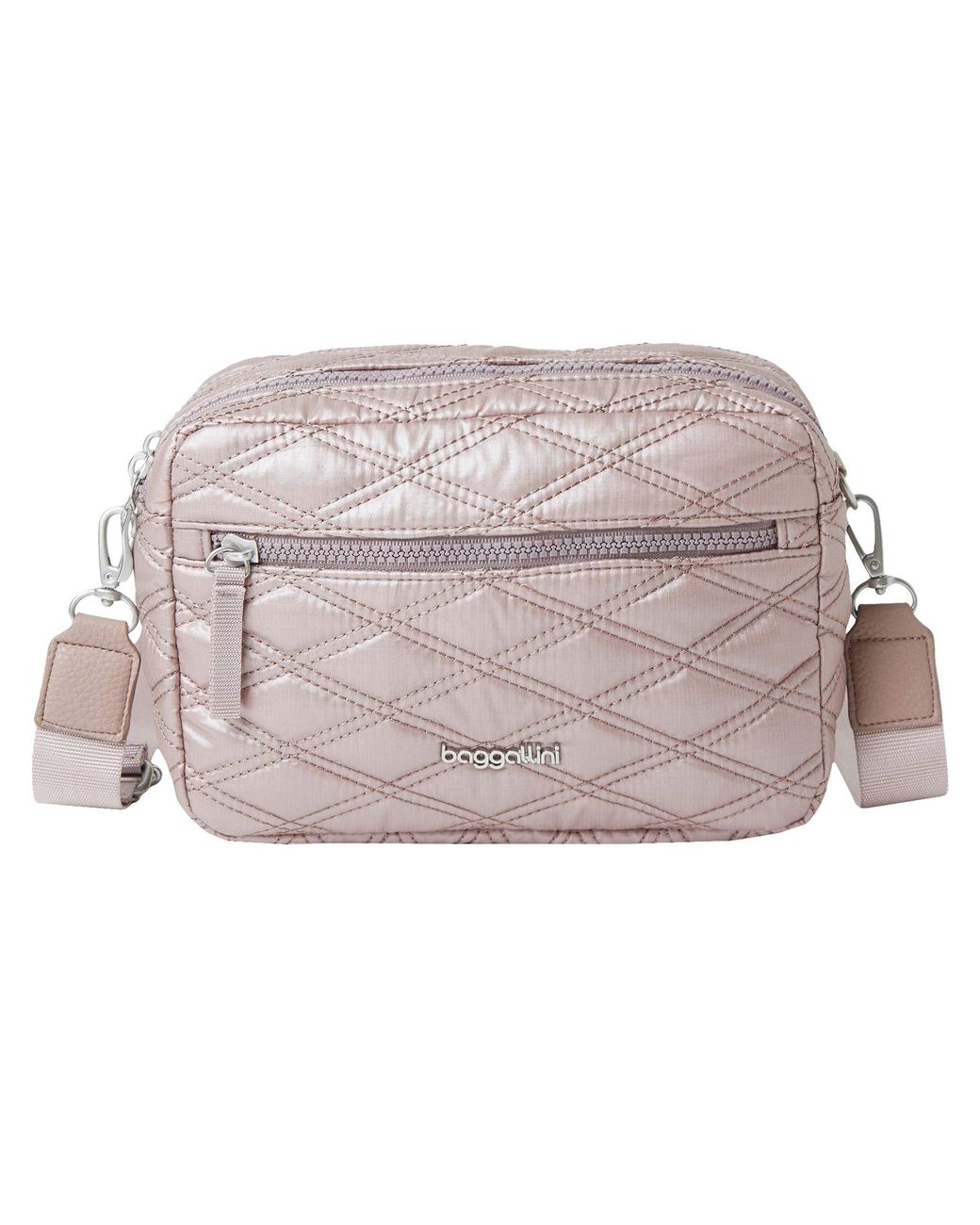Baggallini Synthetic Quilted Crossbody in Metallic | Lyst