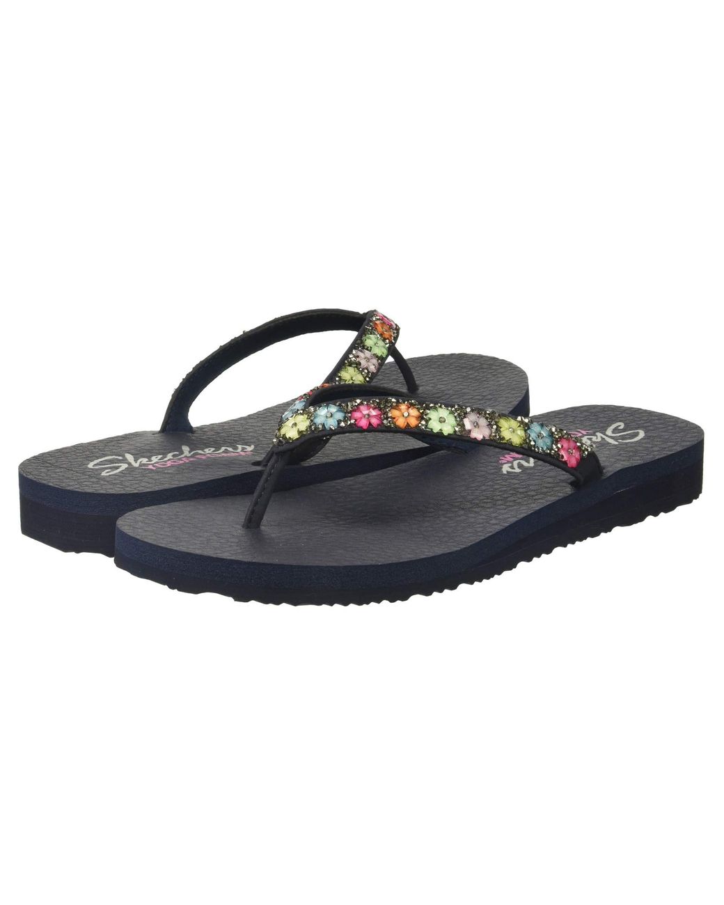 Skechers Synthetic Meditation - Daisy Delight in Navy (Blue) - Lyst