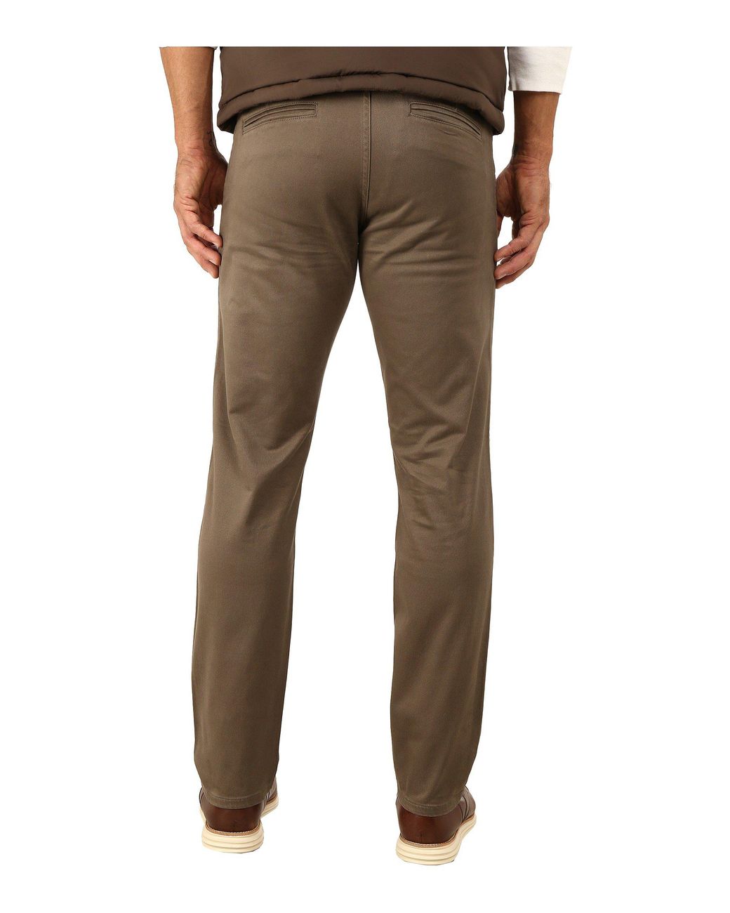 Dockers Alpha Khaki Stretch Slim Tapered stretch Dark Pebble Men s Casual Pants in Brown for Men Lyst