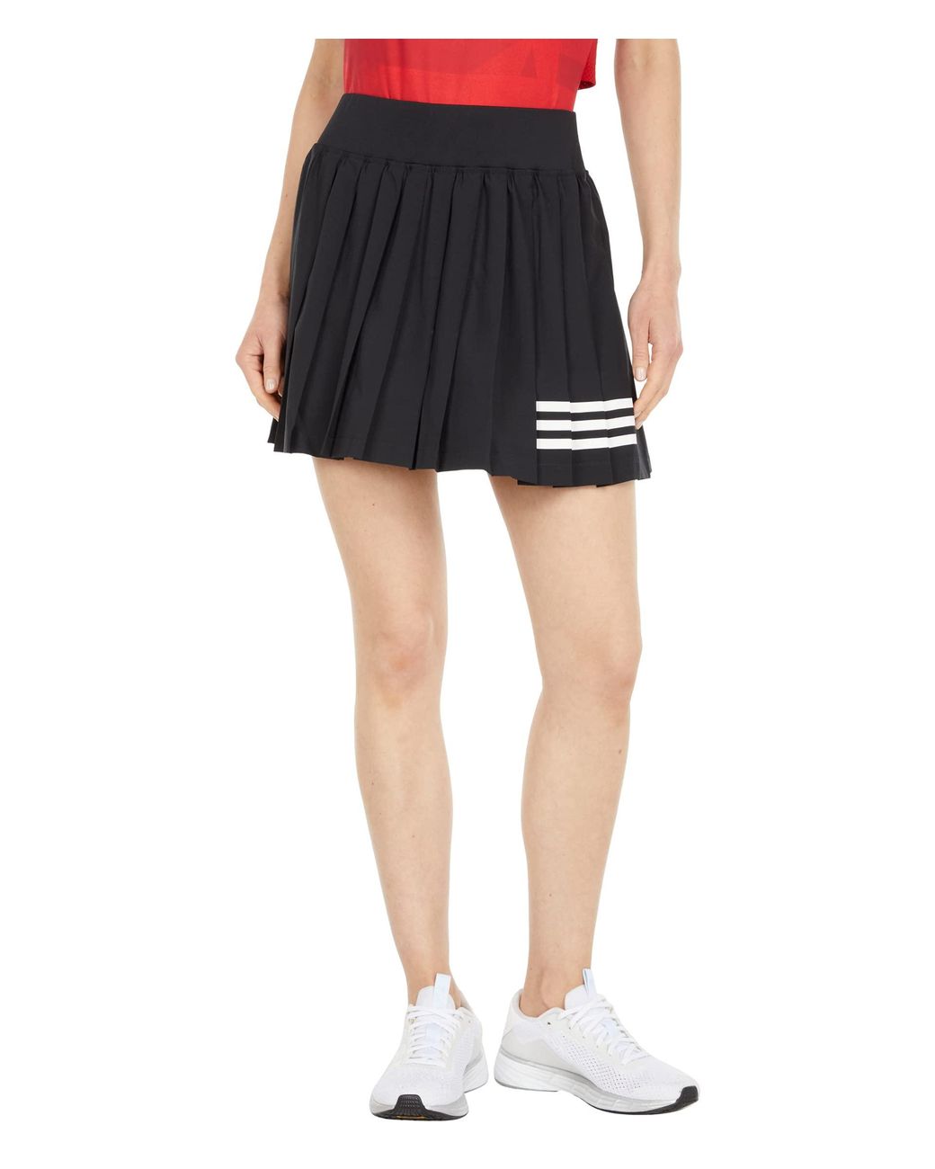 adidas Synthetic Club Tennis Pleated Skirt in Black - Lyst