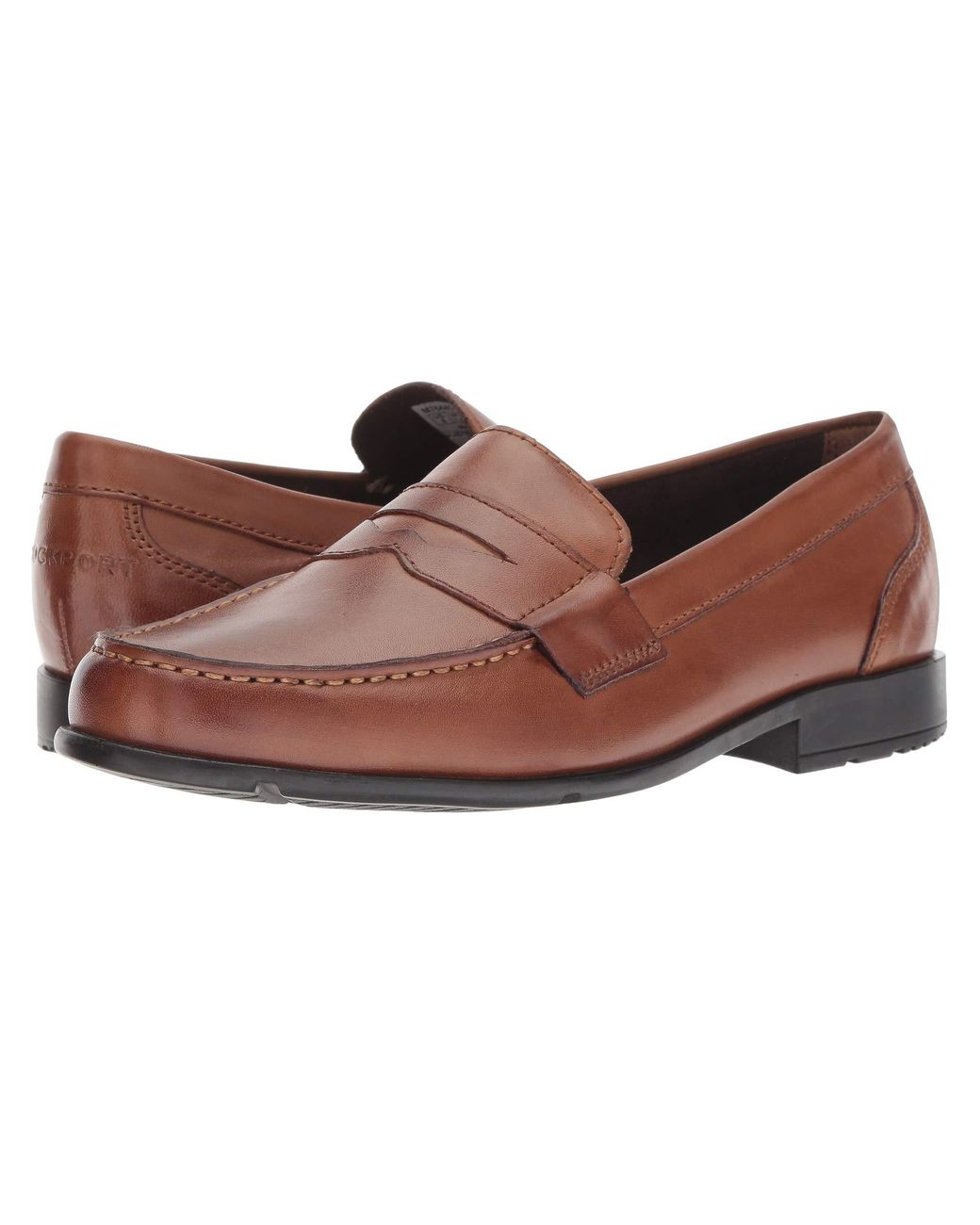rockport leather penny loafer