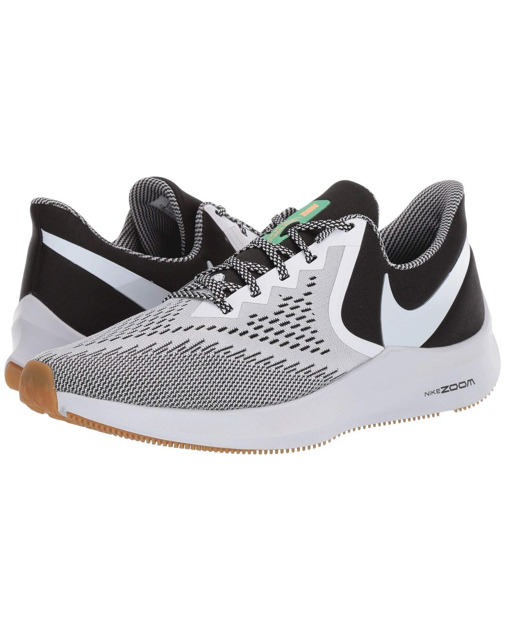 Nike Rubber Zoom Winflo 6 Se (black/white/gum Light Brown) Men's Running  Shoes for Men | Lyst