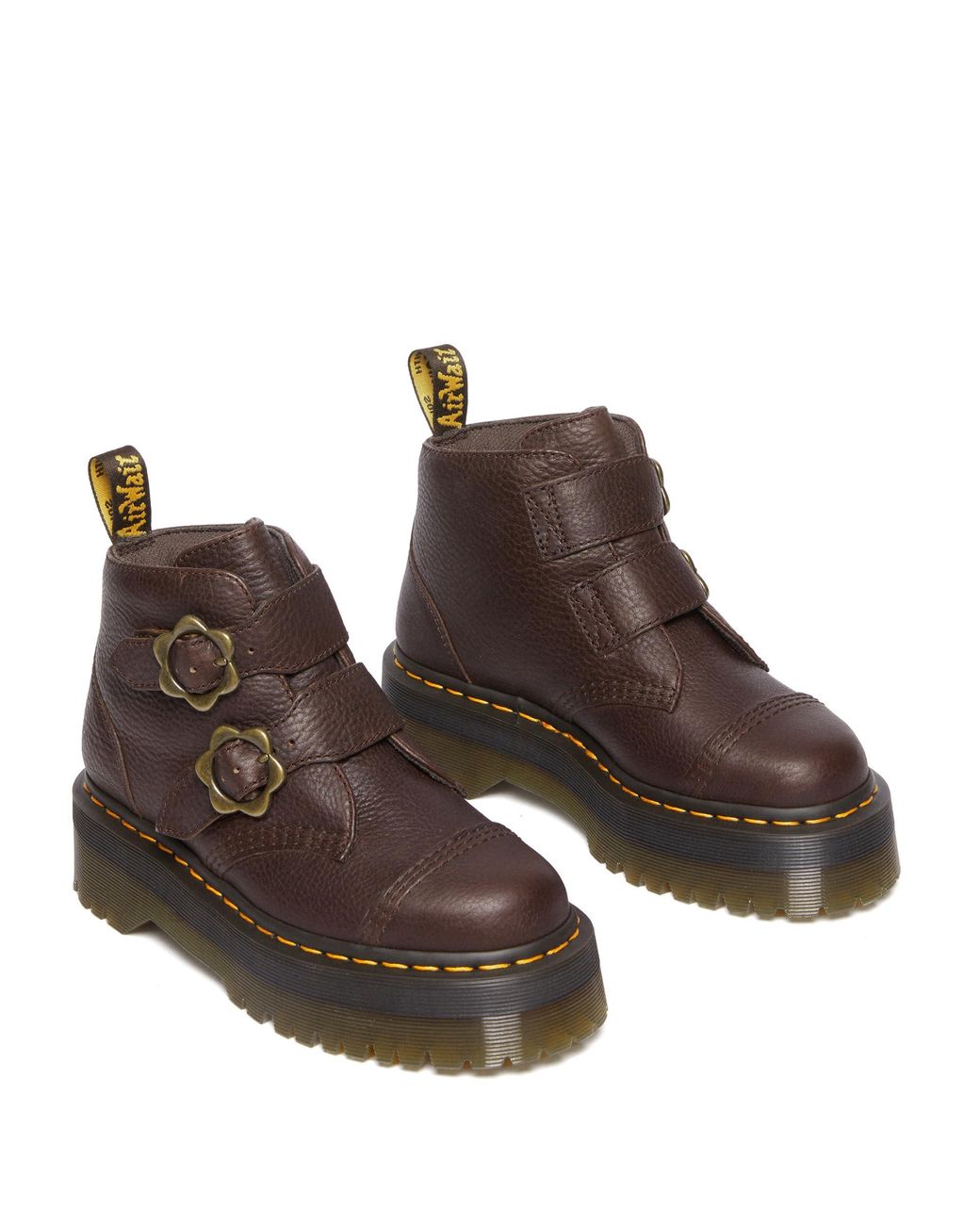 Dr. Martens Devon Flower in Brown | Lyst