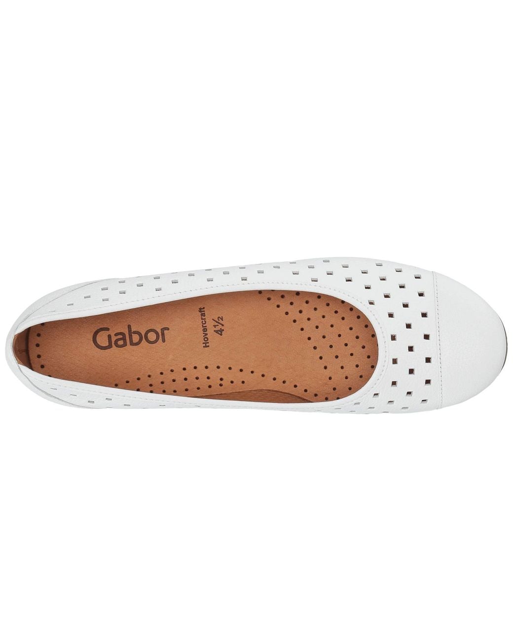 gabor white flat shoes