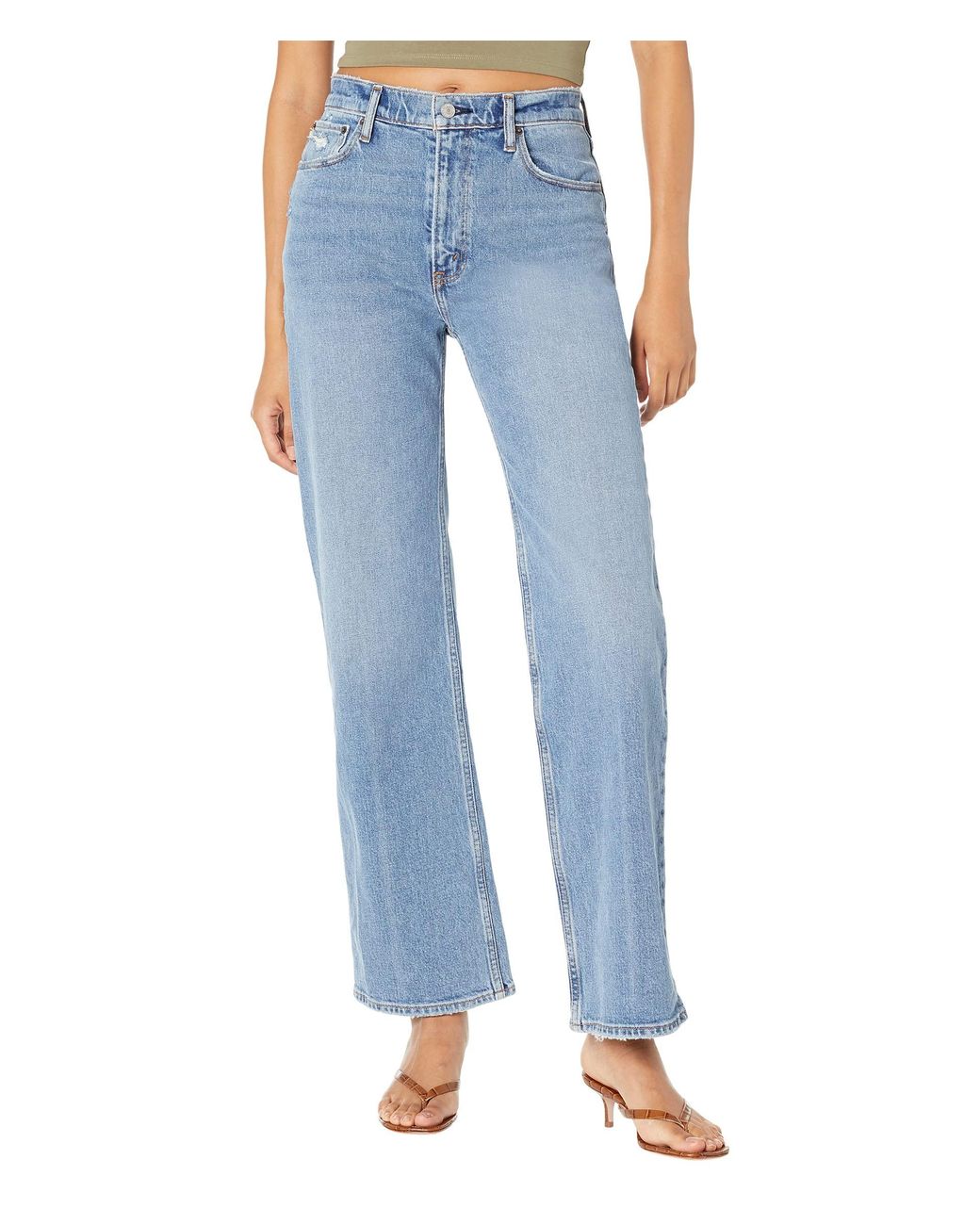 Abercrombie & Fitch High-rise 90s Relaxed Jeans in Blue | Lyst