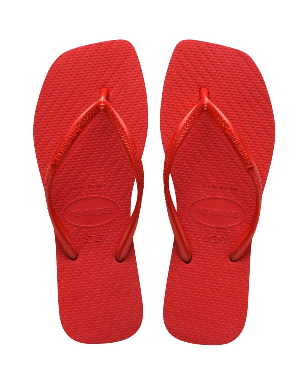 Havaianas Slim Square Flip Flop Sandal in Red | Lyst